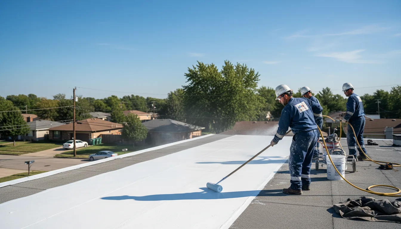 Commercial roof coating in Shock, WV near me